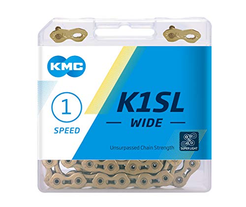 KMC K1SL Wide Cadena, Unisex Adulto, Dorado, 1/8-100 Link