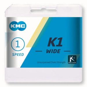 KMC K1 Wide Silver/Black · Plata / negro · niquelado parcial